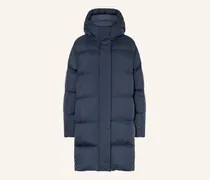 Daunenmantel blau