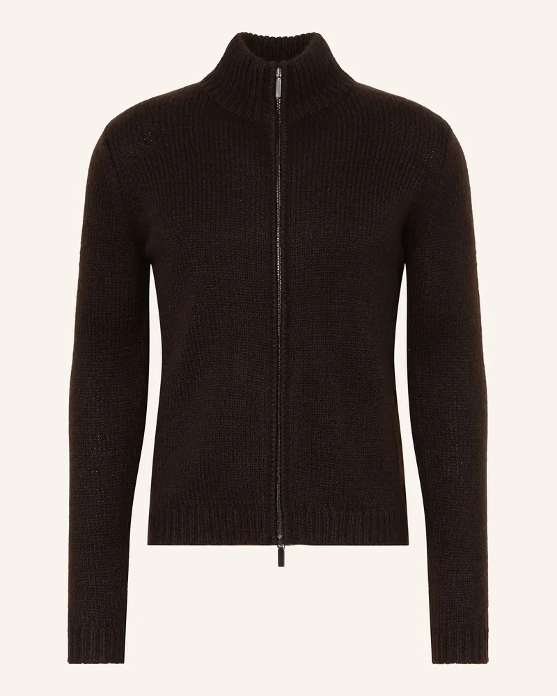 Iris von Arnim Strickjacke Felias Mit Cashmere braun Dunkelbraun