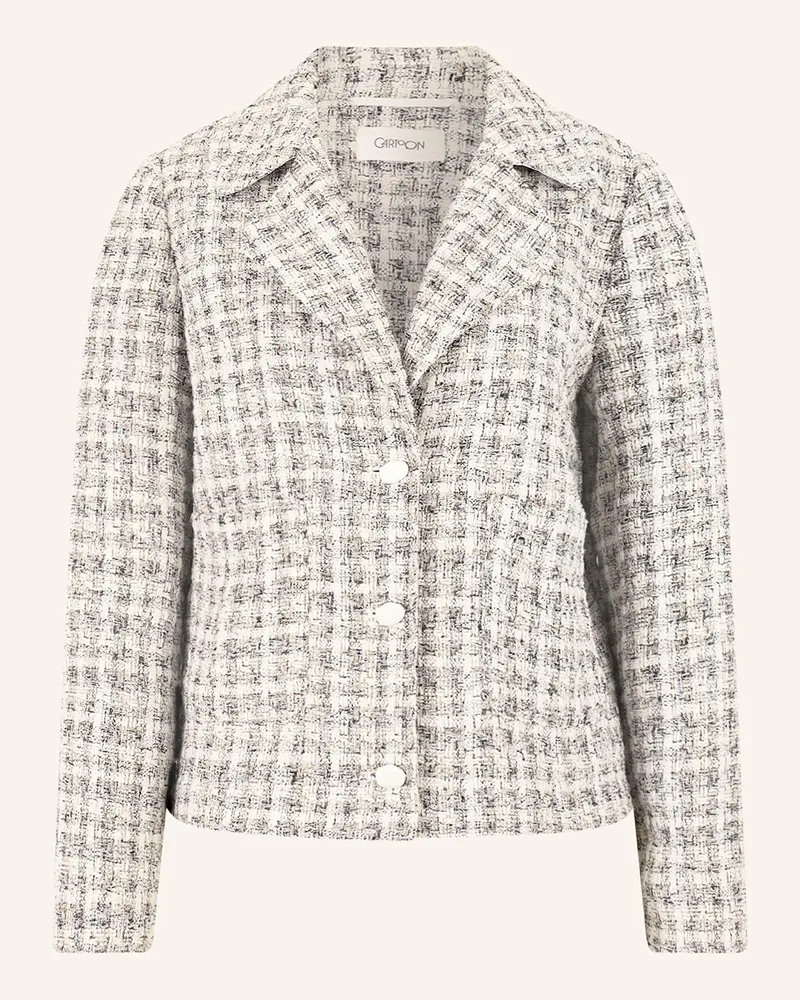 Cartoon Tweed-Blazer weiss Creme