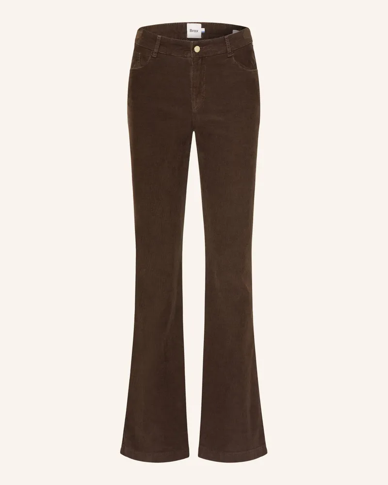 Brax Bootcut-Hose Shakira Aus Cord braun Dunkelbraun