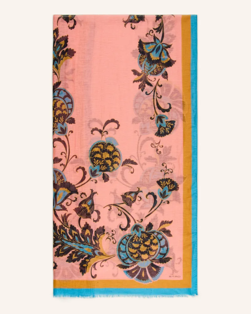 Etro Schal mit Leinen Lachs
