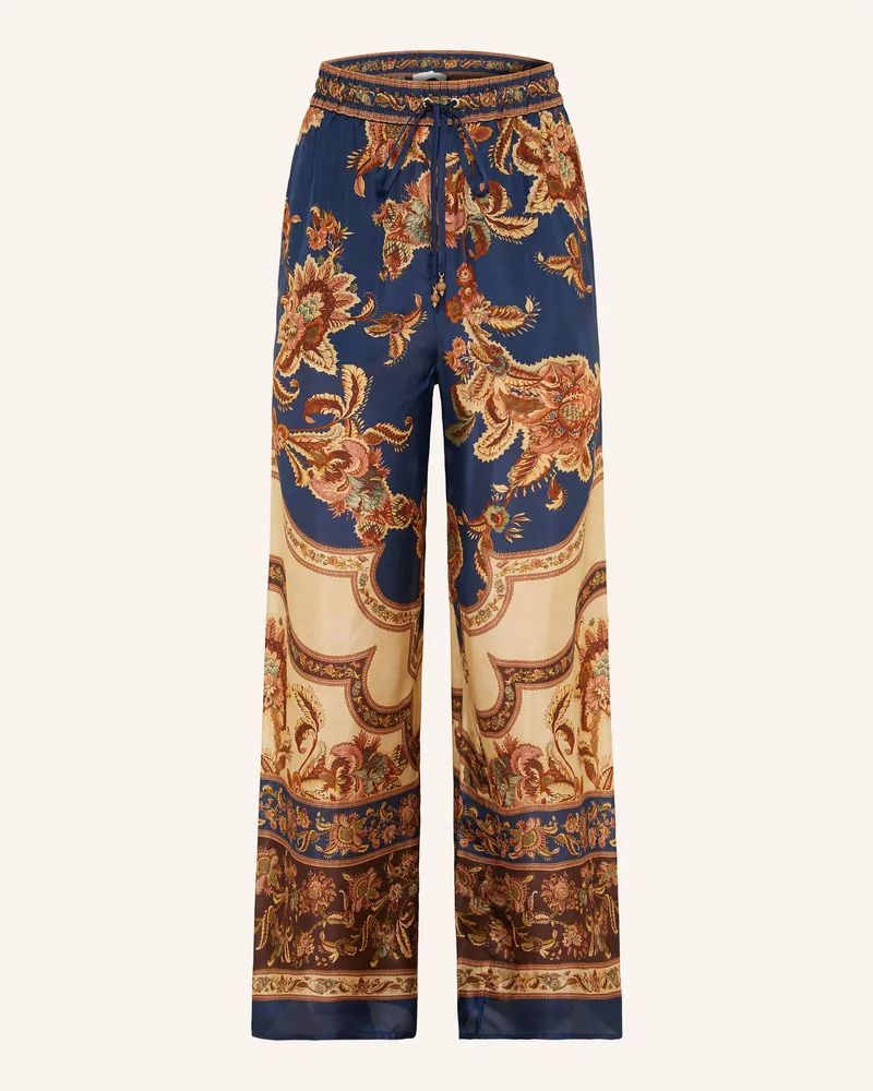 Zimmermann Seidenhose Aster blau Dunkelblau