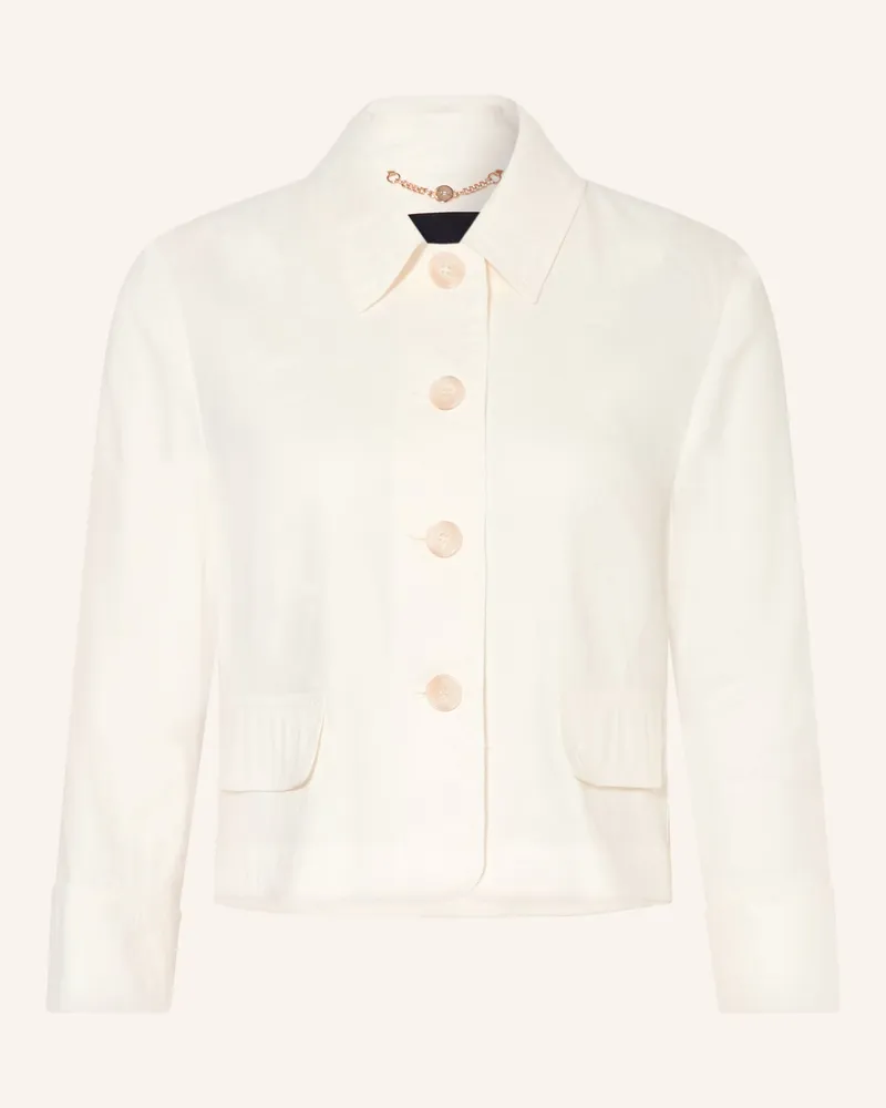 Marc Cain Kastenjacke Mit Leinen weiss 110