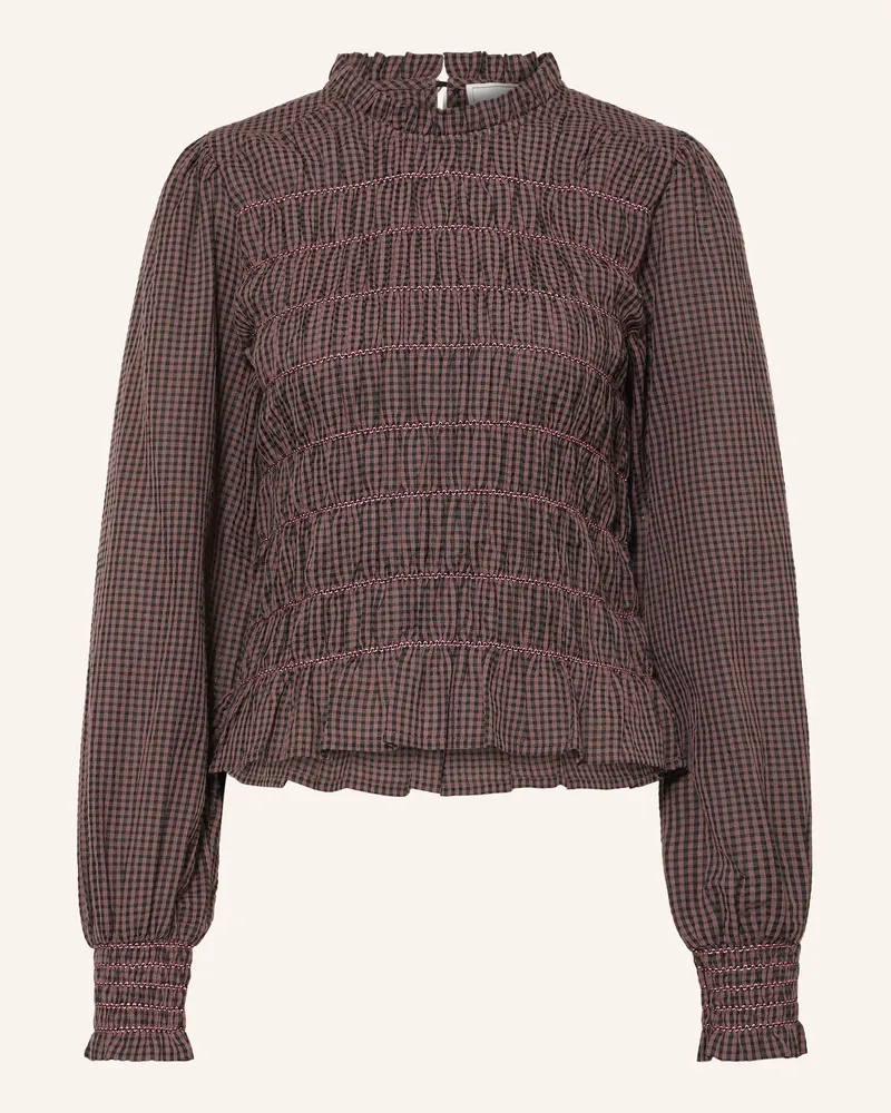 Neo Noir Blusenshirt Oliana braun Dunkelbraun