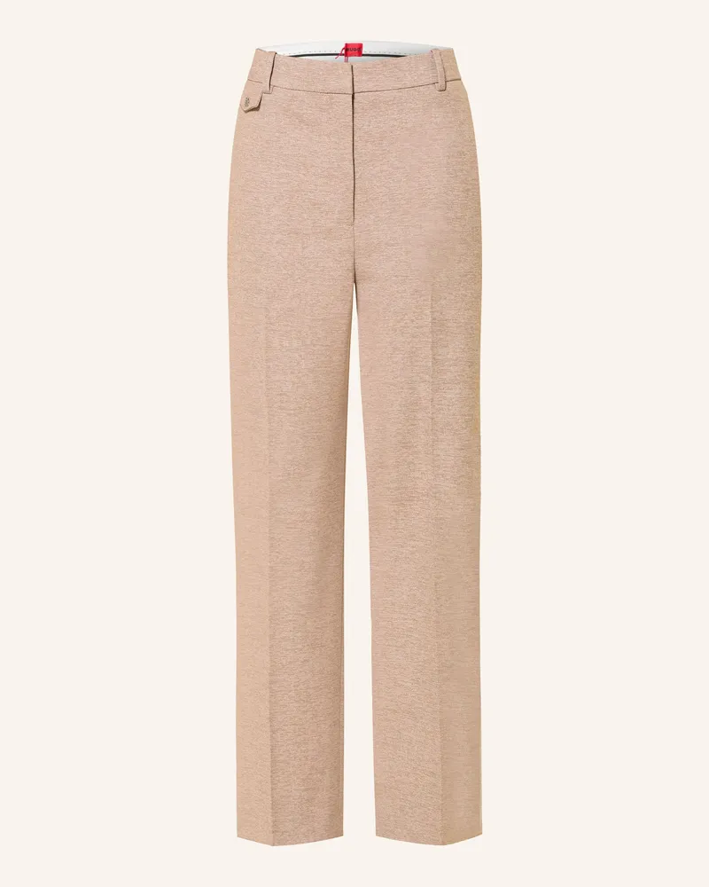 HUGO BOSS 7/8-Hose Henore beige Hellbraun