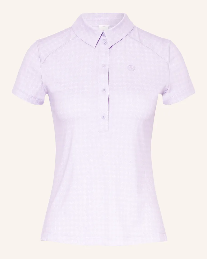 LULULEMON Funktions-Poloshirt lila Helllila