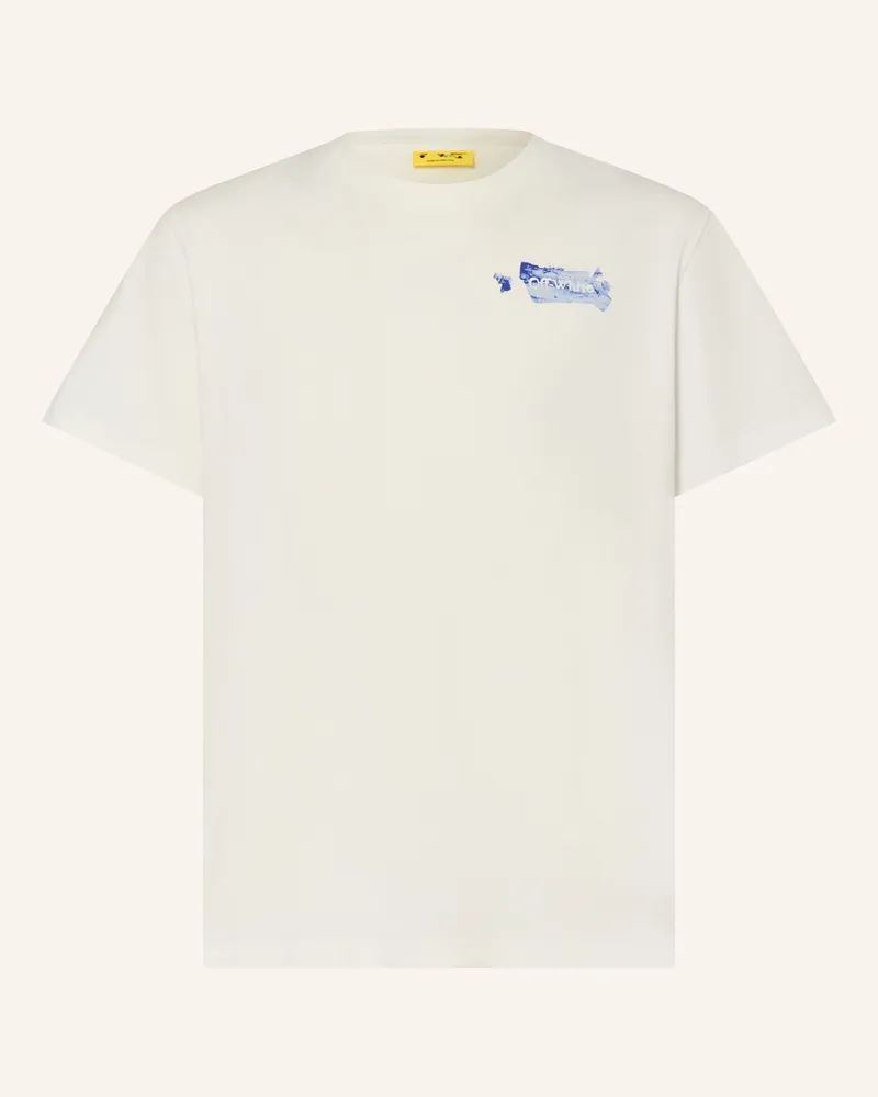 OFF-WHITE T-Shirt weiss Creme