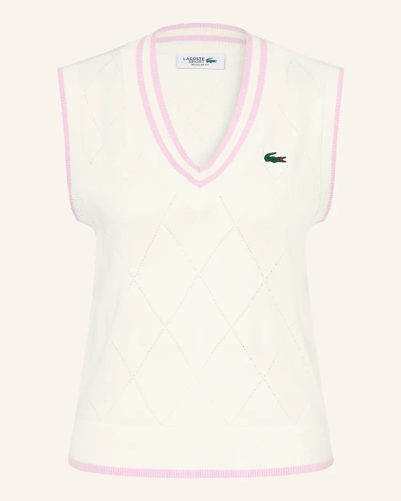 Lacoste Pullunder weiss Weiss