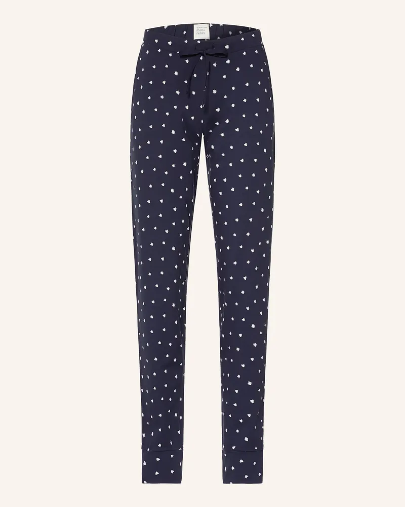 Schiesser Schlafhose Mix + Relax blau Dunkelblau