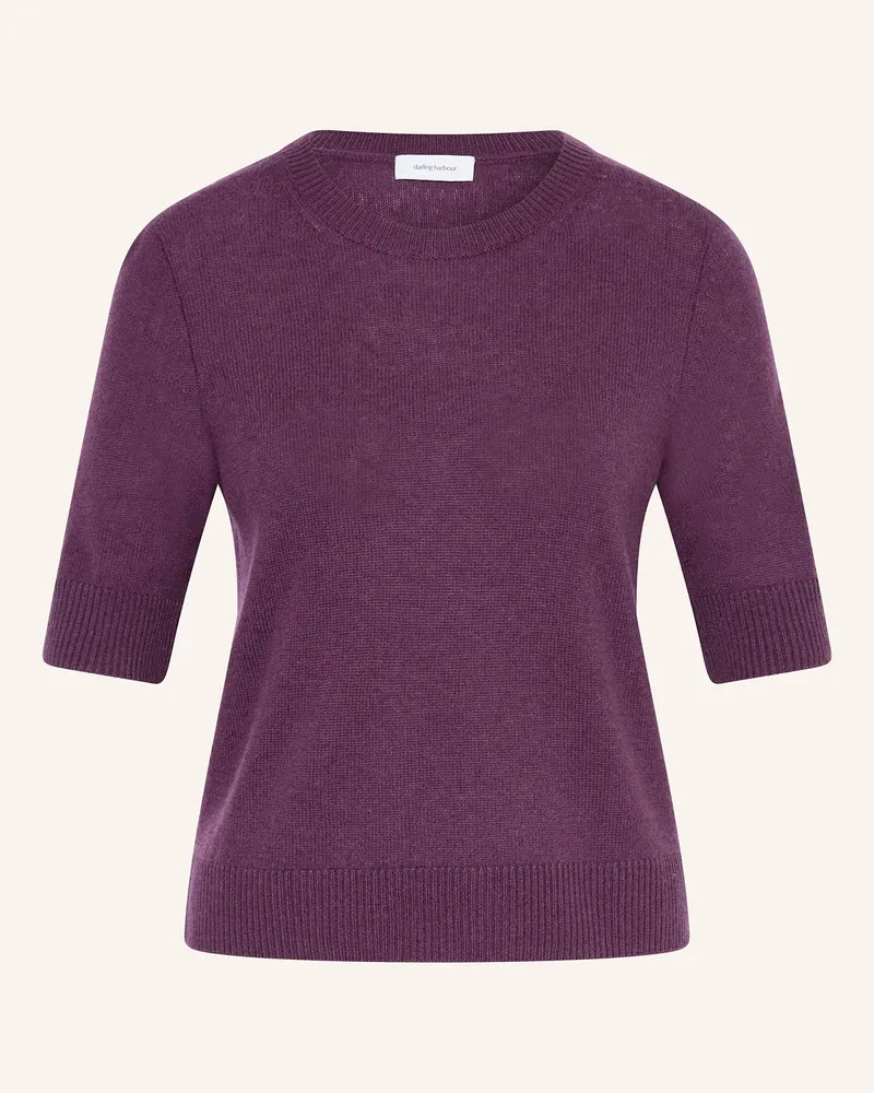 Darling Harbour Strickshirt mit Cashmere Pflaume