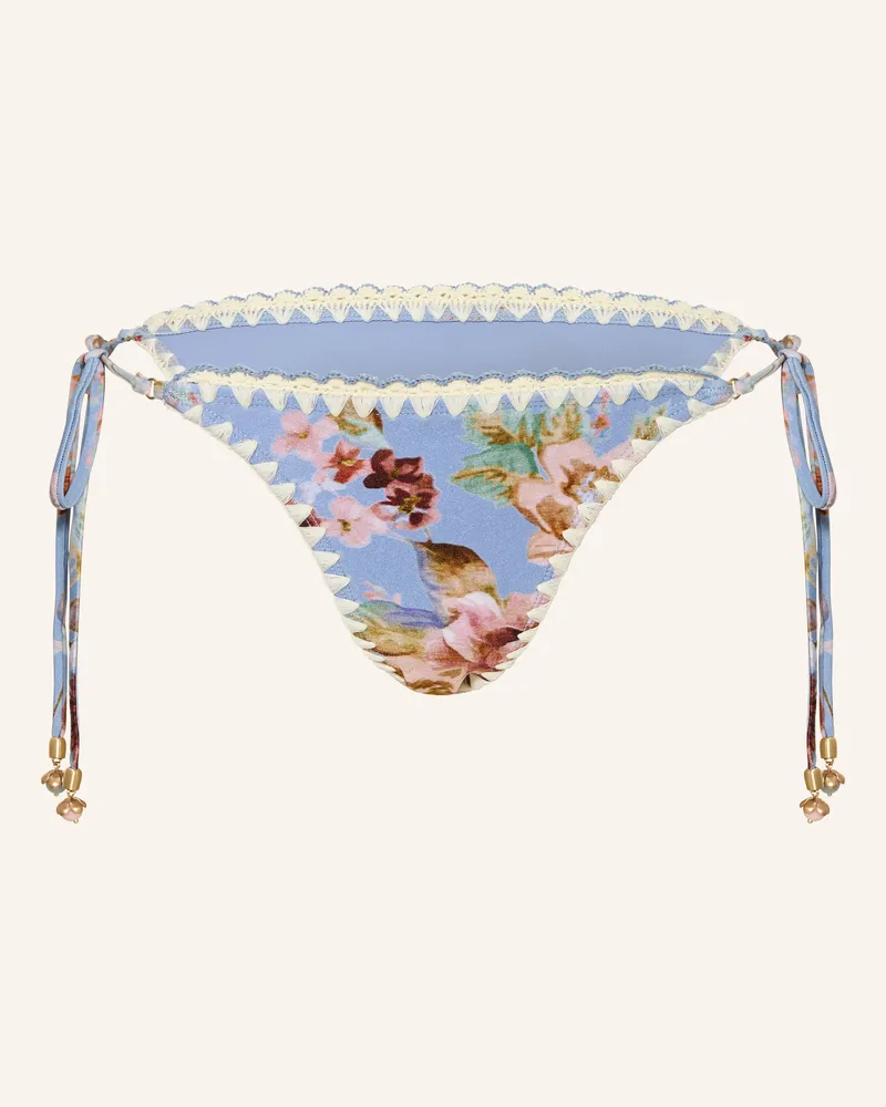 Zimmermann Triangel-Bikini-Hose Awaken Mit Schmuckperlen lila Blaugrau