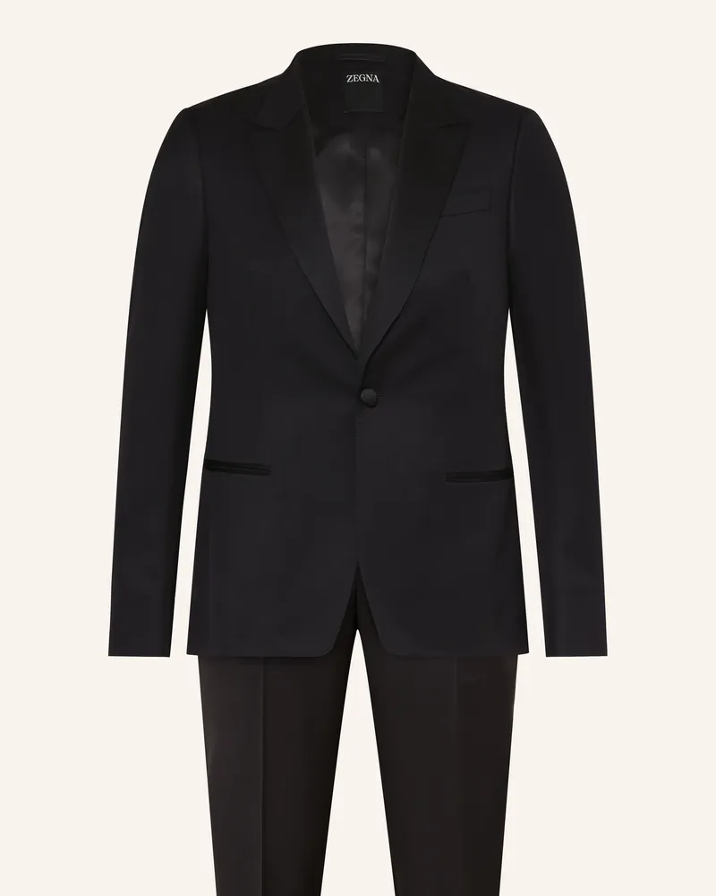Ermenegildo Zegna Smoking Tailored Fit schwarz Schwarz