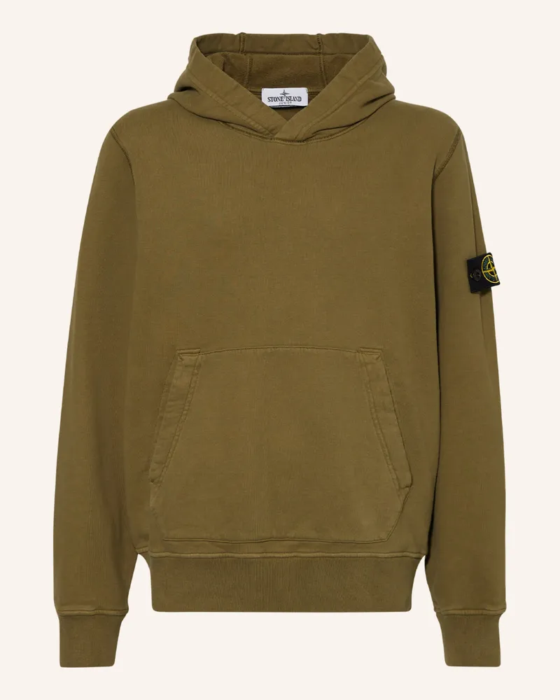 Stone Island Hoodie Oliv