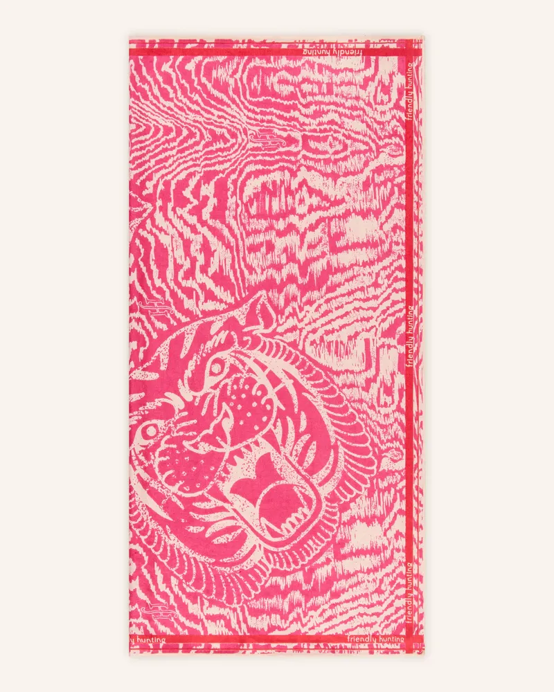 Friendly Hunting Seidentuch pink Pink