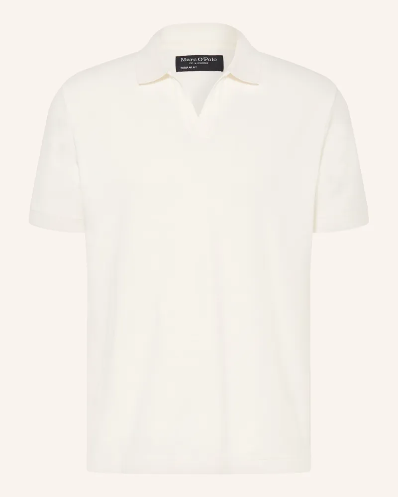 Marc O'Polo Jersey-Poloshirt Regular Fit weiss Weiss