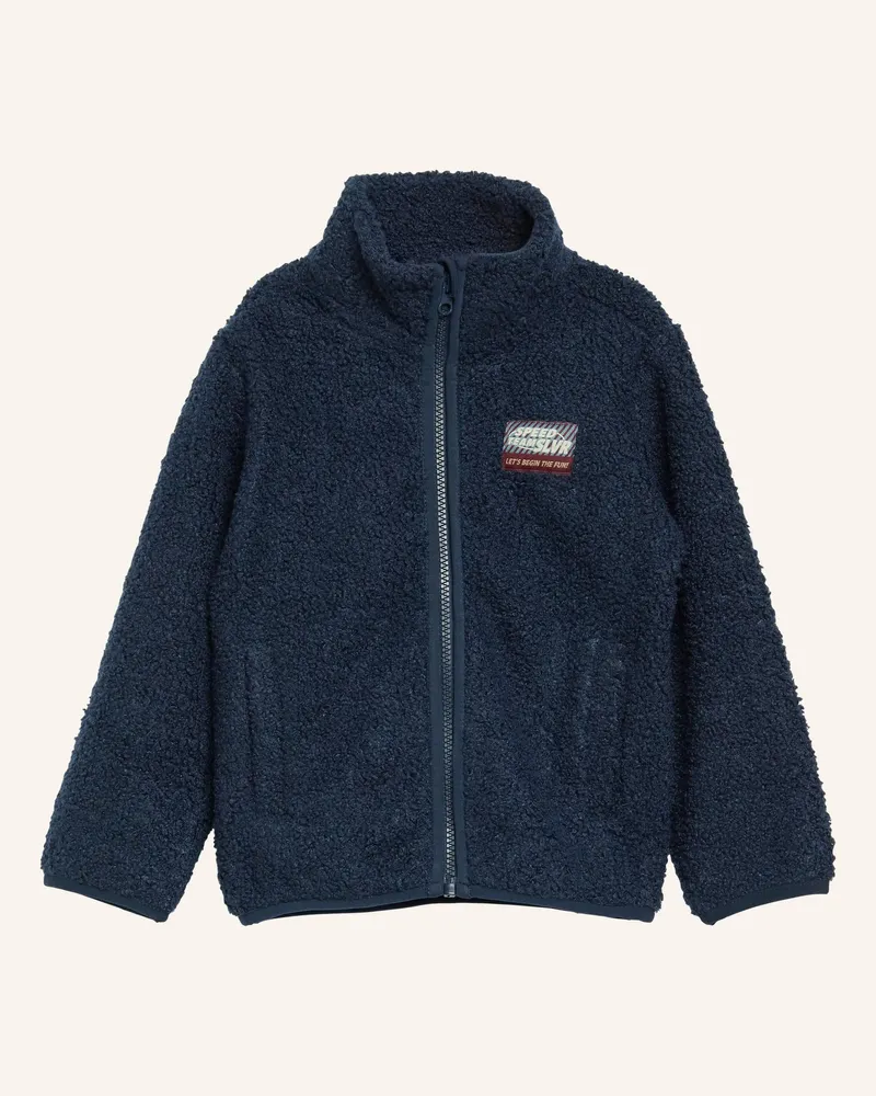 S.Oliver Teddyfell-Jacke blau Blau