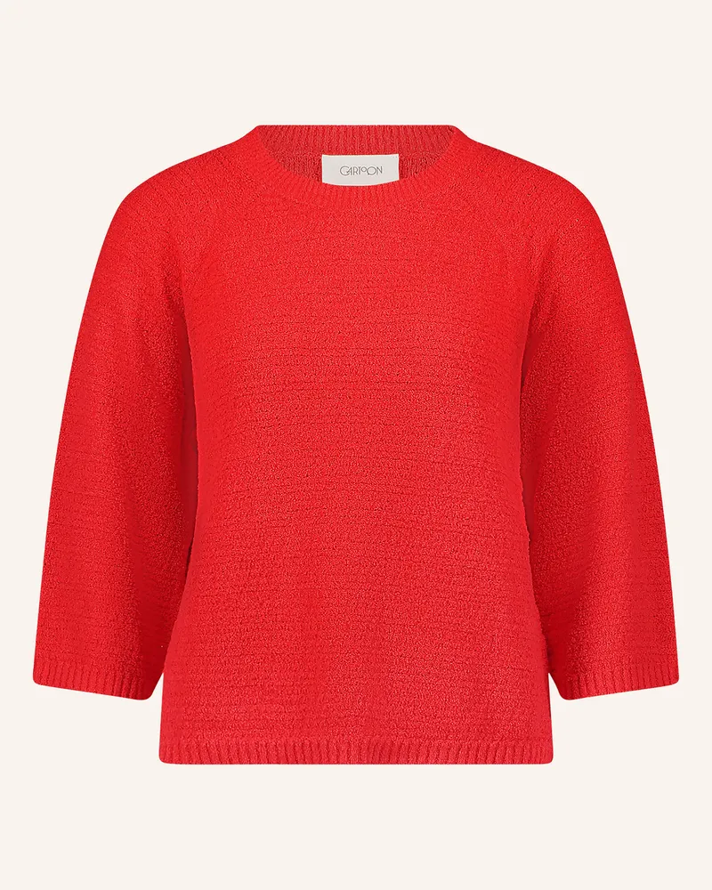 Cartoon Pullover Mit 3/4-Arm rot Rot