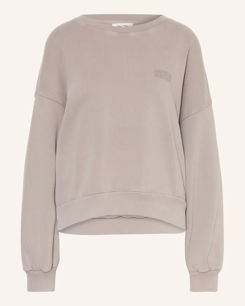 American Vintage Sweatshirt Jitbay grau Taupe