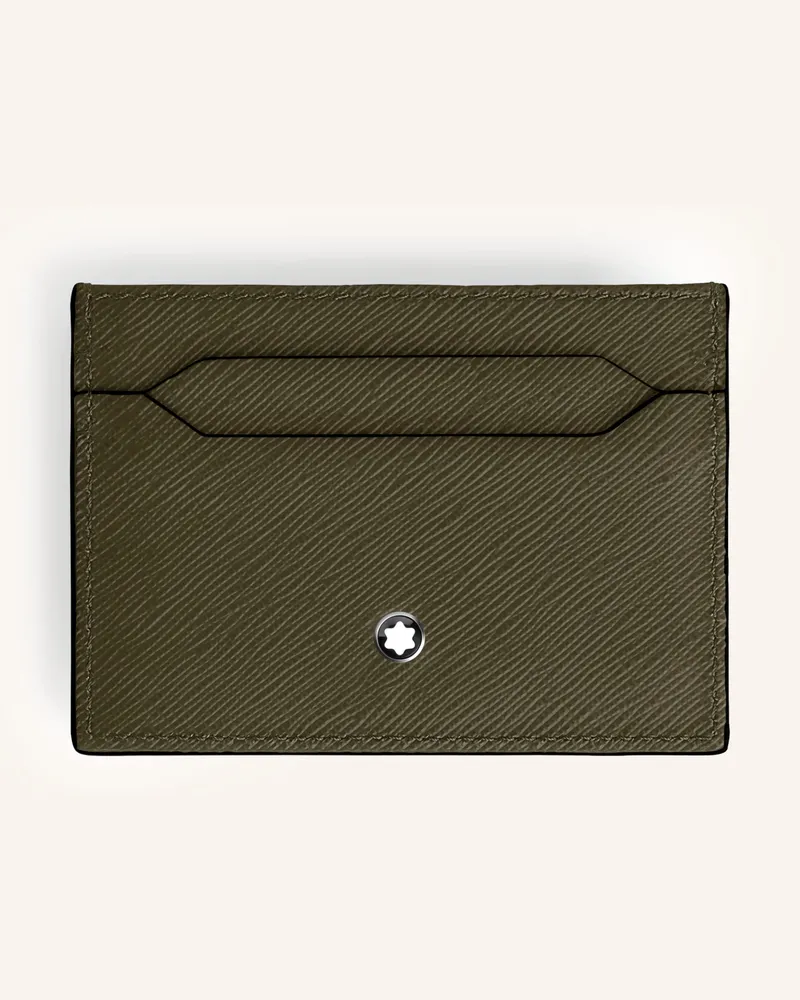 Montblanc Saffiano-Kartenetui Sartorial gruen Oliv