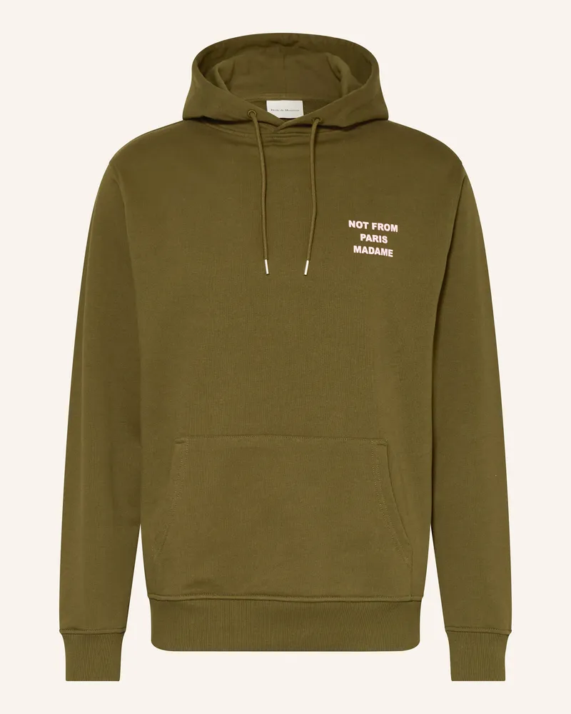 Drôle de Monsieur Hoodie LE HOODIE SLOGAN Khaki