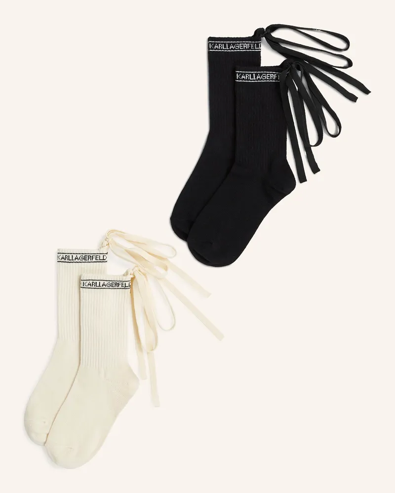 Karl Lagerfeld 2er-Pack Socken schwarz Schwarz