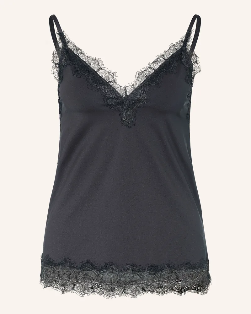 Rosemunde Top Bridget Mit Spitze schwarz Schwarz