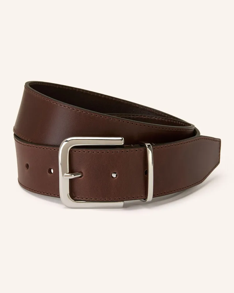 FRANKIE Shop Ledergürtel Sarno braun Dunkelbraun