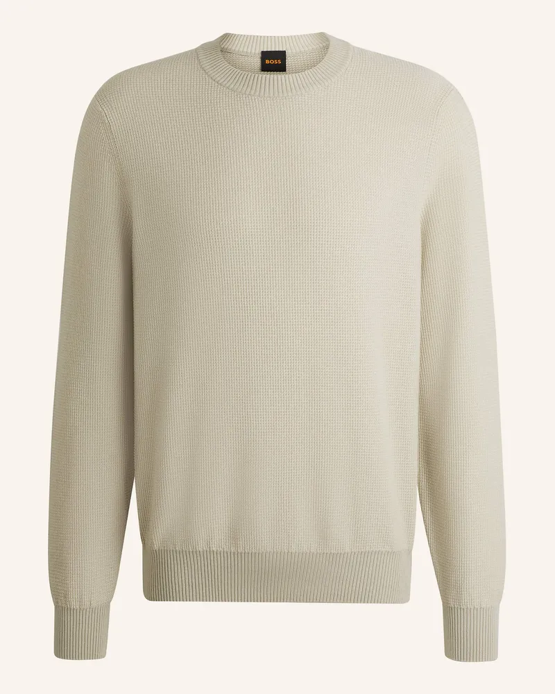 HUGO BOSS Pullover KLAPOK Regular Fit Beige