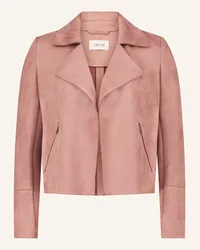 Cartoon Blazer in Lederoptik Rosa