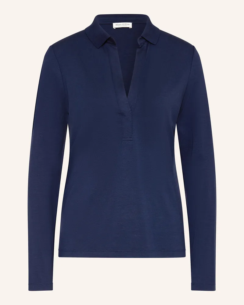 Marc O'Polo Blusenshirt aus Jersey Dunkelblau