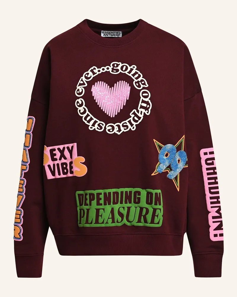 Essentiel Sweatshirt Kampus rot Rot