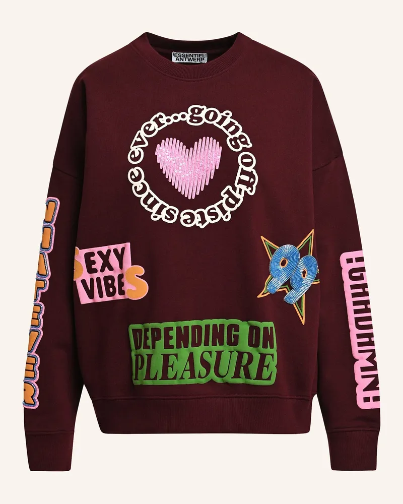 Essentiel Sweatshirt Kampus rot Rot