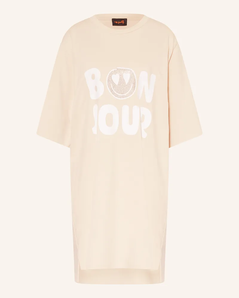 Miss Goodlife Sweatkleid Mit Schmucksteinen beige Beige