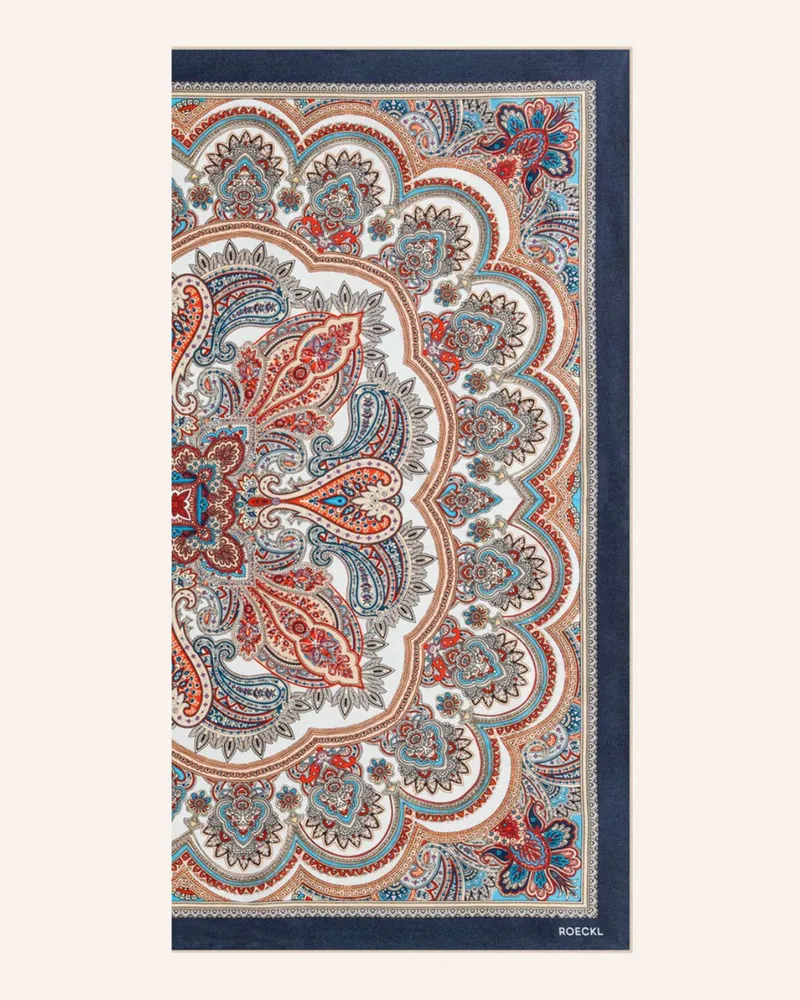 Roeckl Seidentuch FINE PAISLEY Dunkelblau