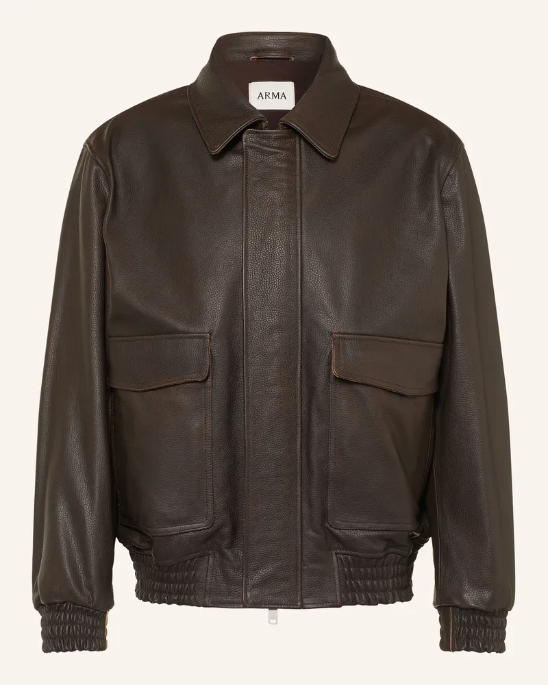 Arma Lederjacke Bari braun Dunkelbraun