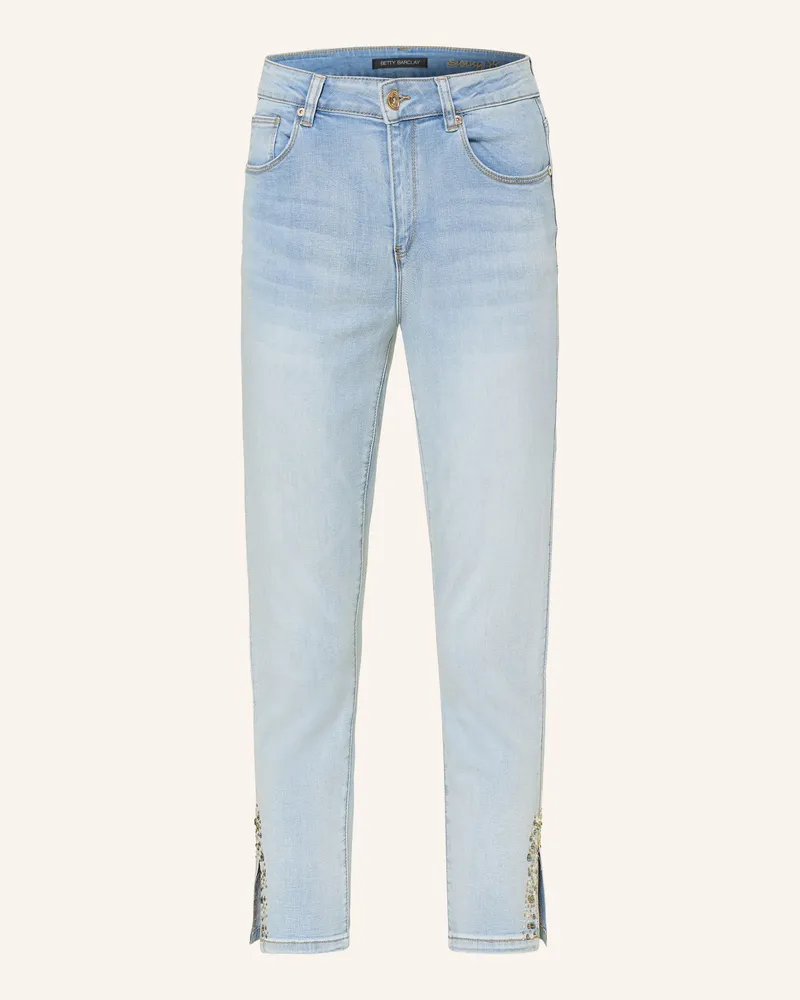 Betty Barclay Cropped Jeans Mit Schmucksteinen blau 8618