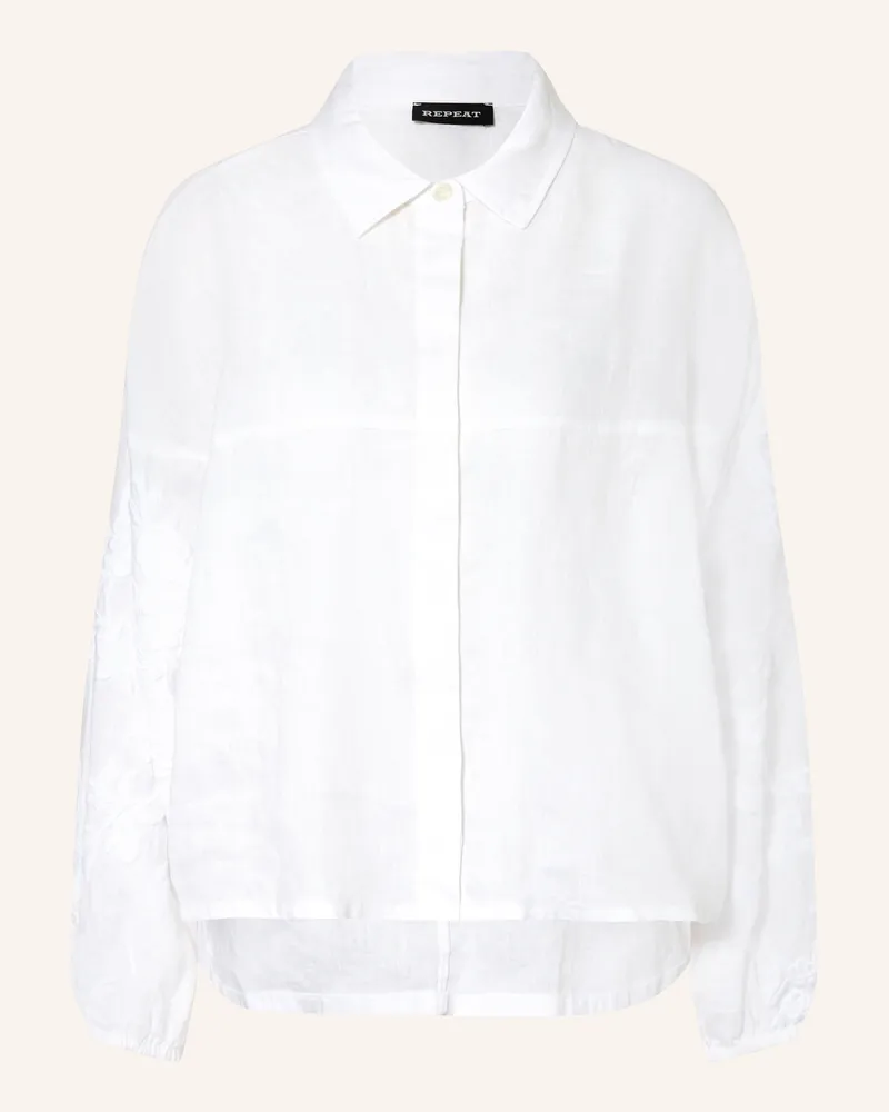 Repeat Hemdbluse weiss Weiss