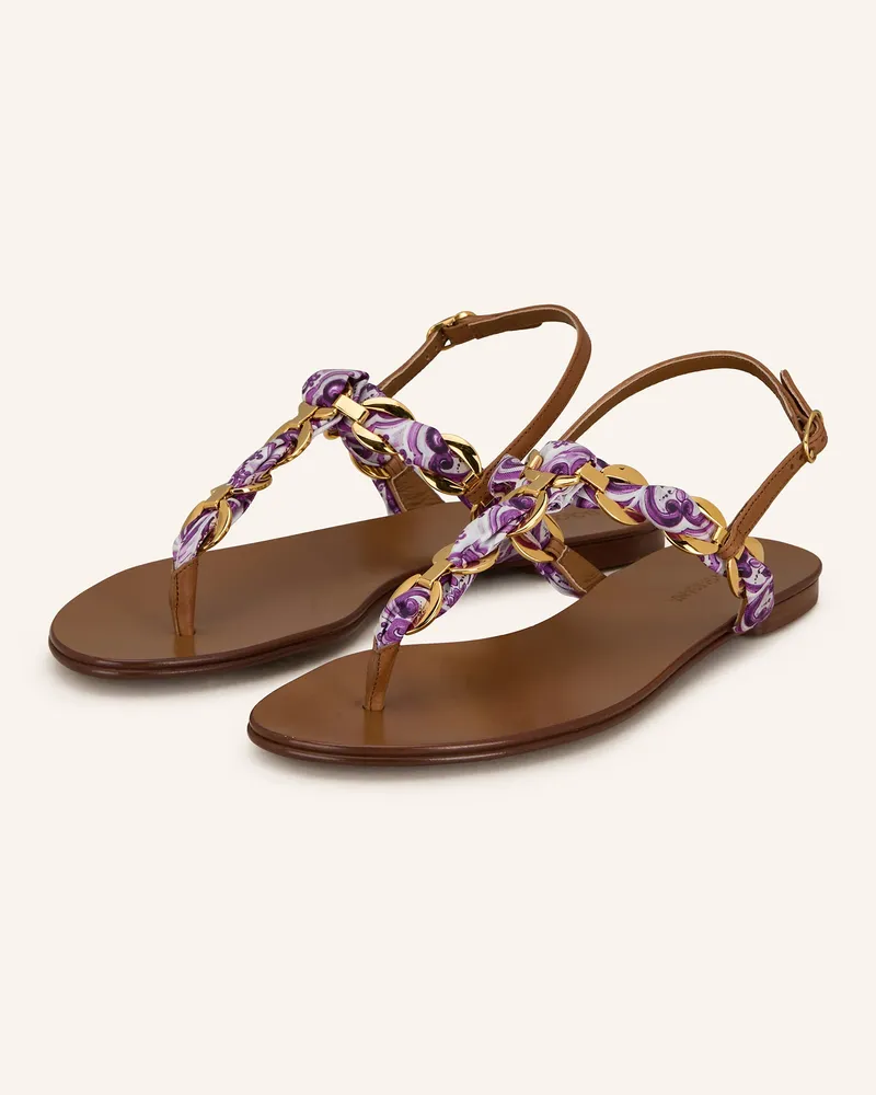 Dolce & Gabbana Zehentrenner Braun