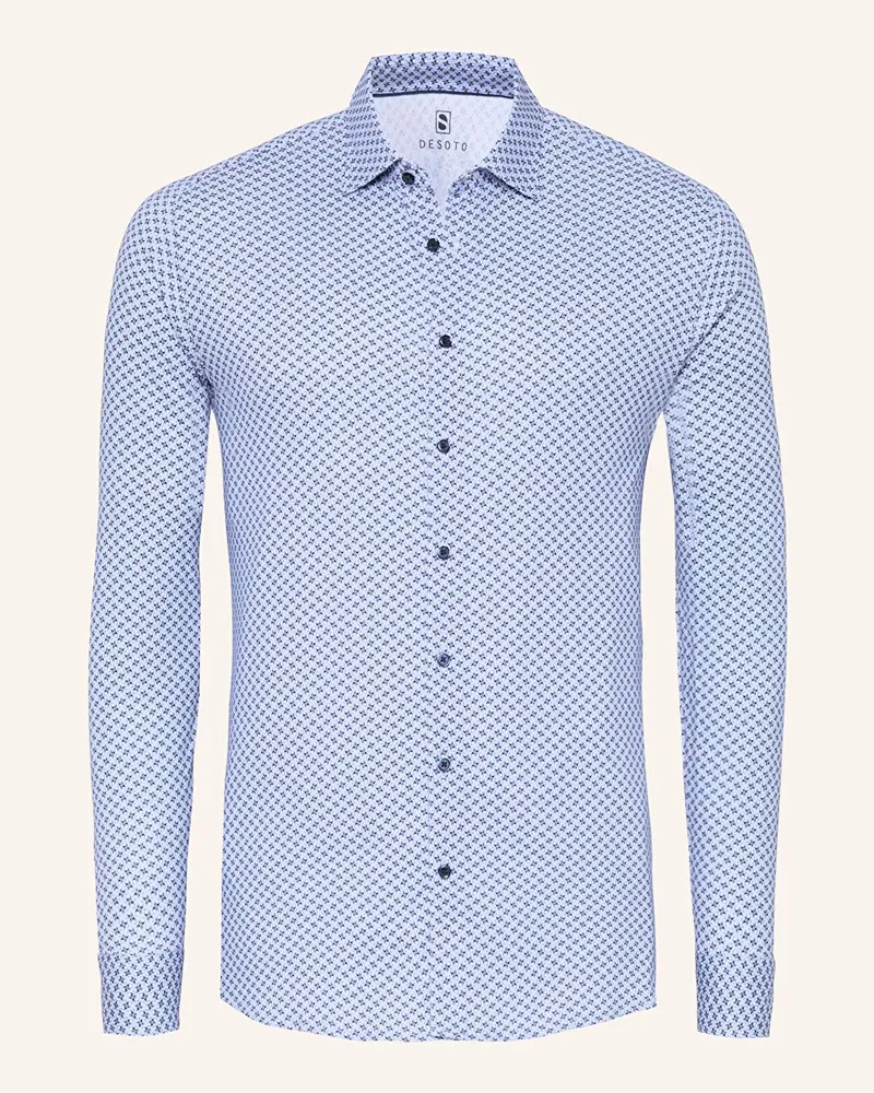 DESOTO Jerseyhemd Slim Fit Hellblau