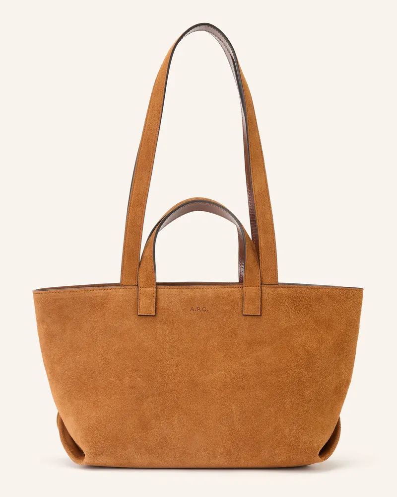 A.P.C. Shopper Le Drummer Small braun Camel