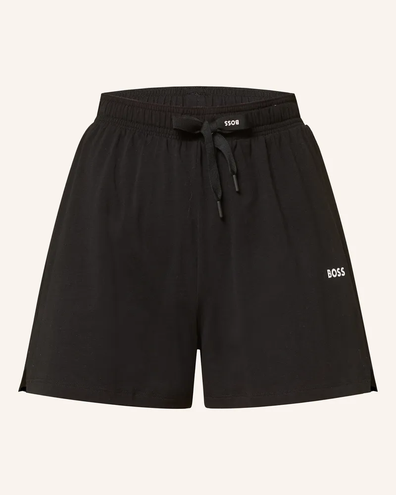 HUGO BOSS Schlafshorts CI Schwarz