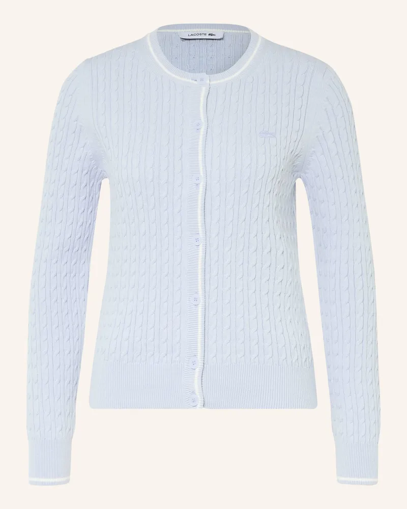 Lacoste Strickjacke blau Hellblau