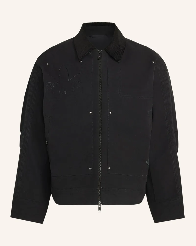 adidas Overjacket Essentials schwarz Schwarz
