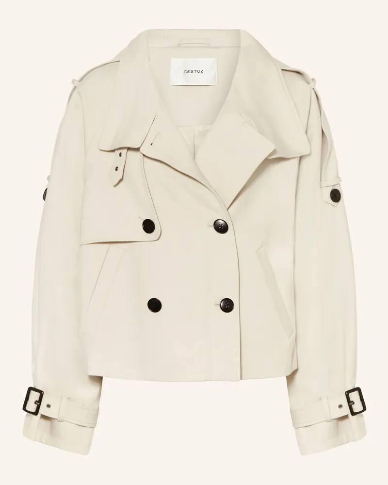 Gestuz Trench-Jacke Gzavic weiss Creme