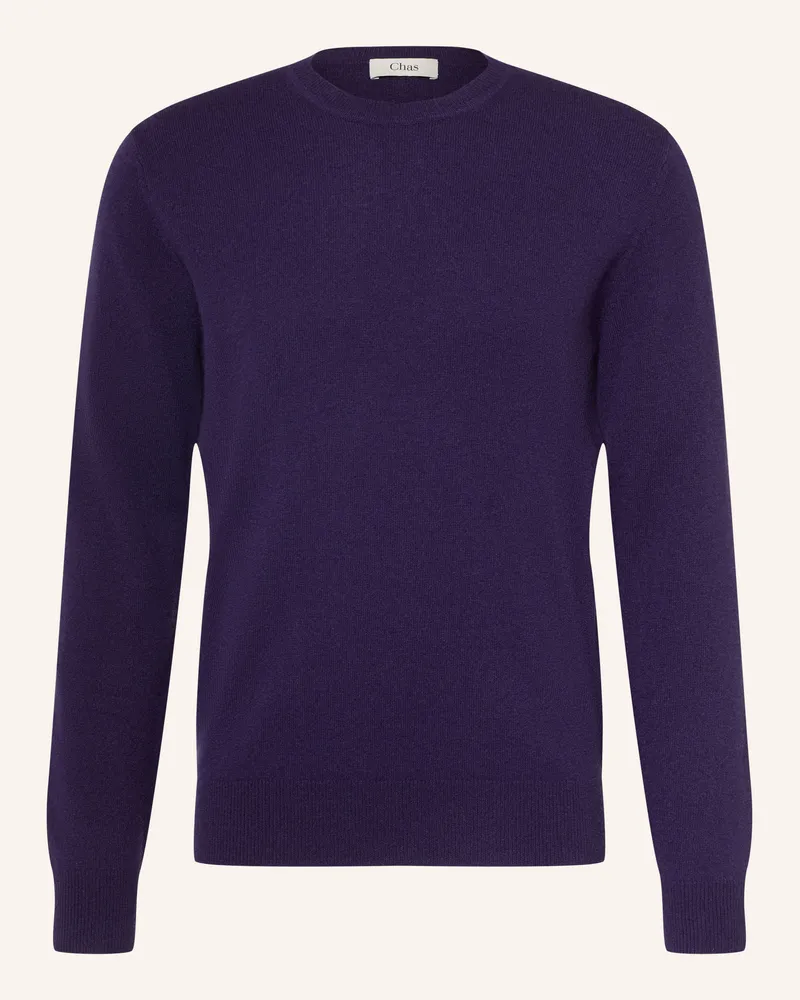 Chas Cashmere-Pullover lila Dunkellila