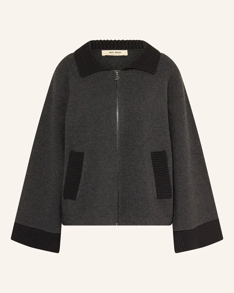 Mos Mosh Strickjacke ELIANA Dunkelgrau