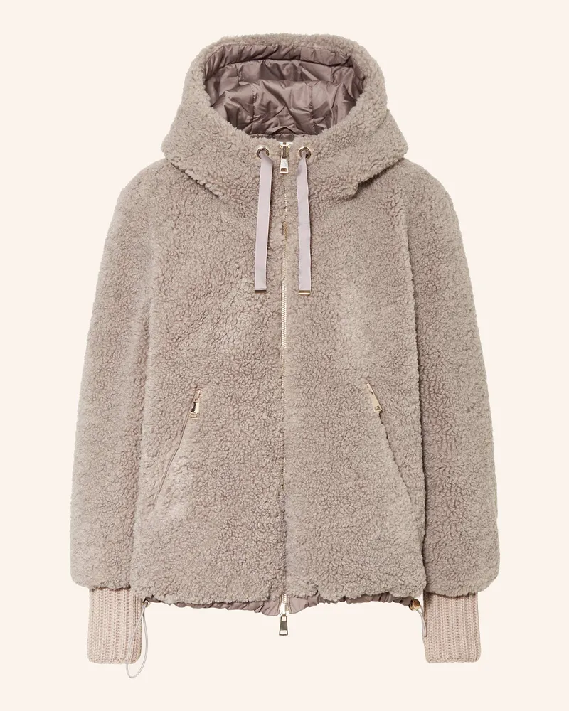 White Label Teddyfell-Jacke zum Wenden Taupe