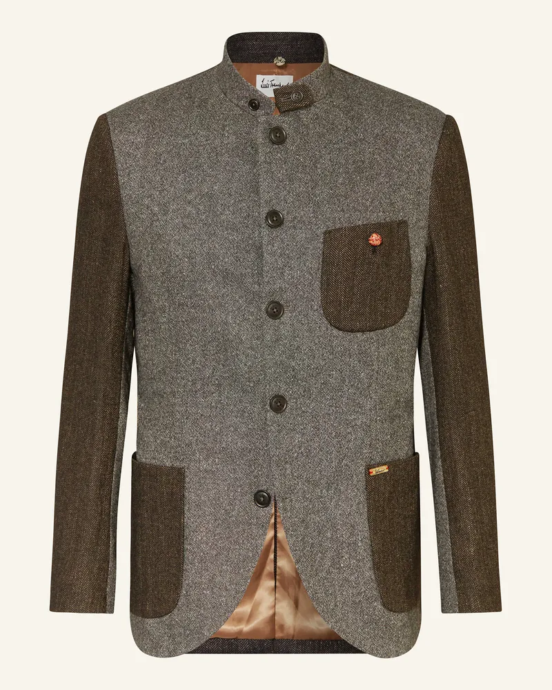 Luis Trenker Sakko LUSANDRO Slim Fit Dunkelbraun