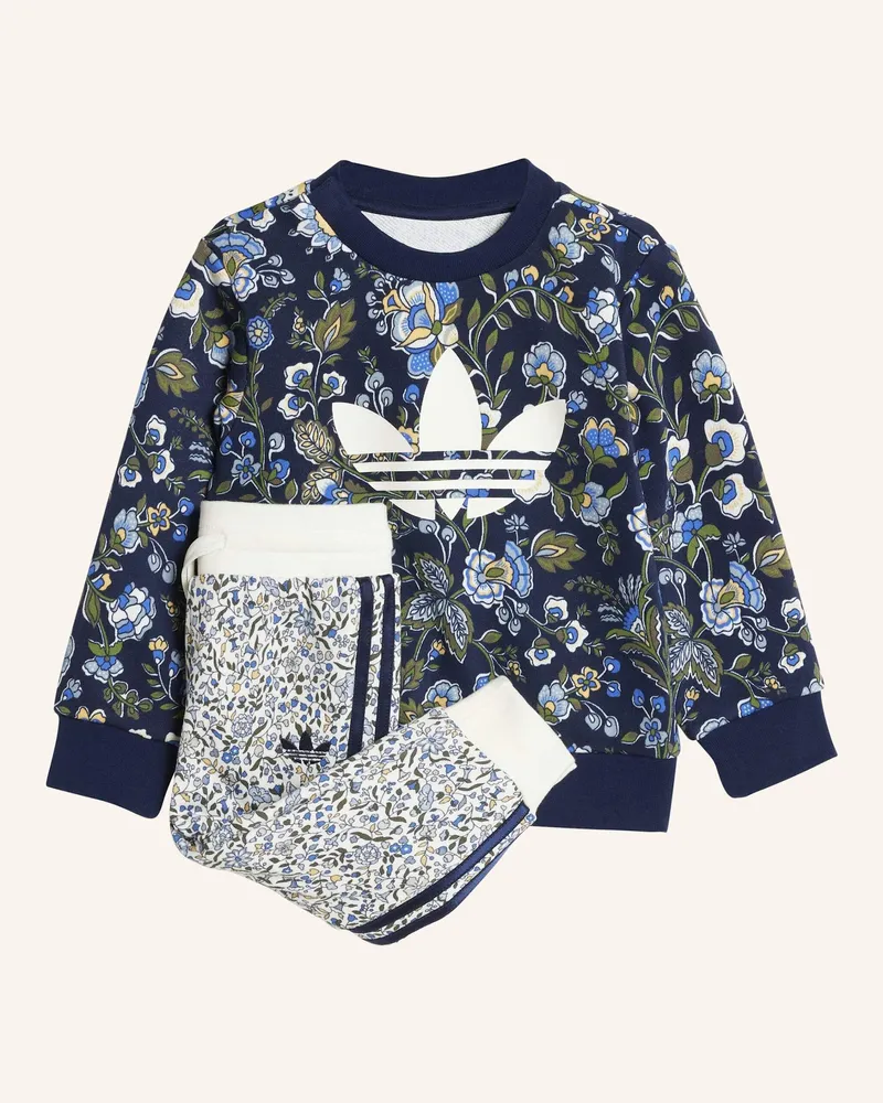 adidas ADIDAS ORIGINALS X LIBERTY LONDON CREW SET FÜR KINDER Blau