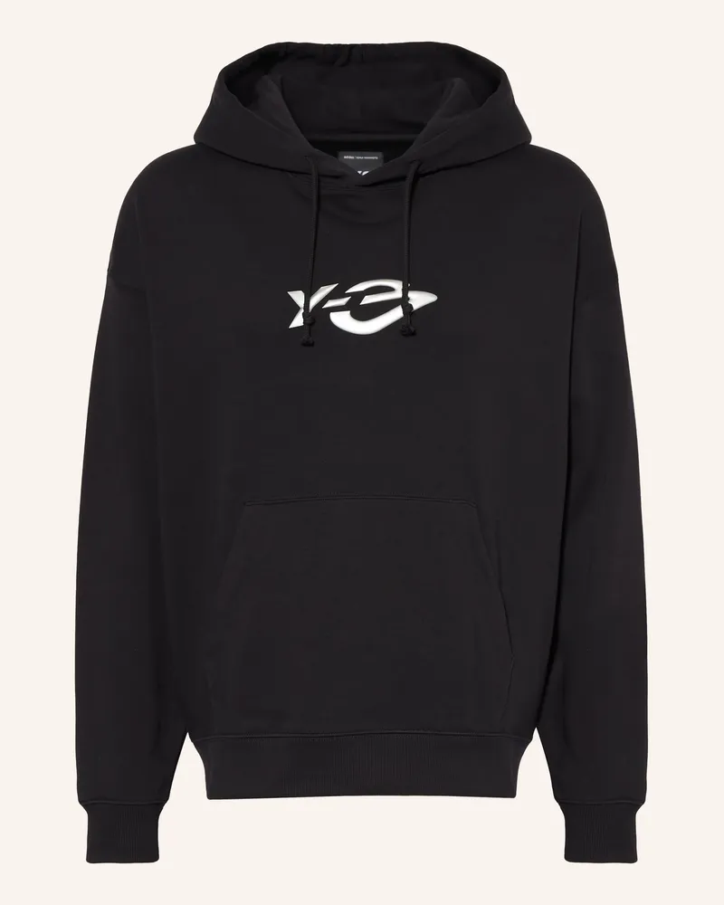 Y-3 Hoodie Liquid Logo schwarz Schwarz